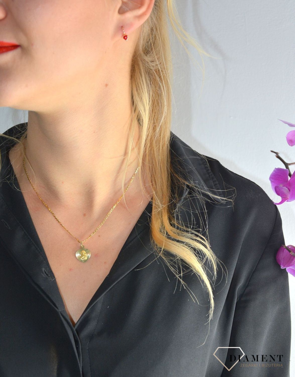 Złoty łańcuszek 585 figaro 2 mm DIA-LAN-1257-585 2mm.jpg